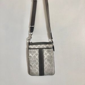 Silver COACH Crossbody Purse - LIKE NEW